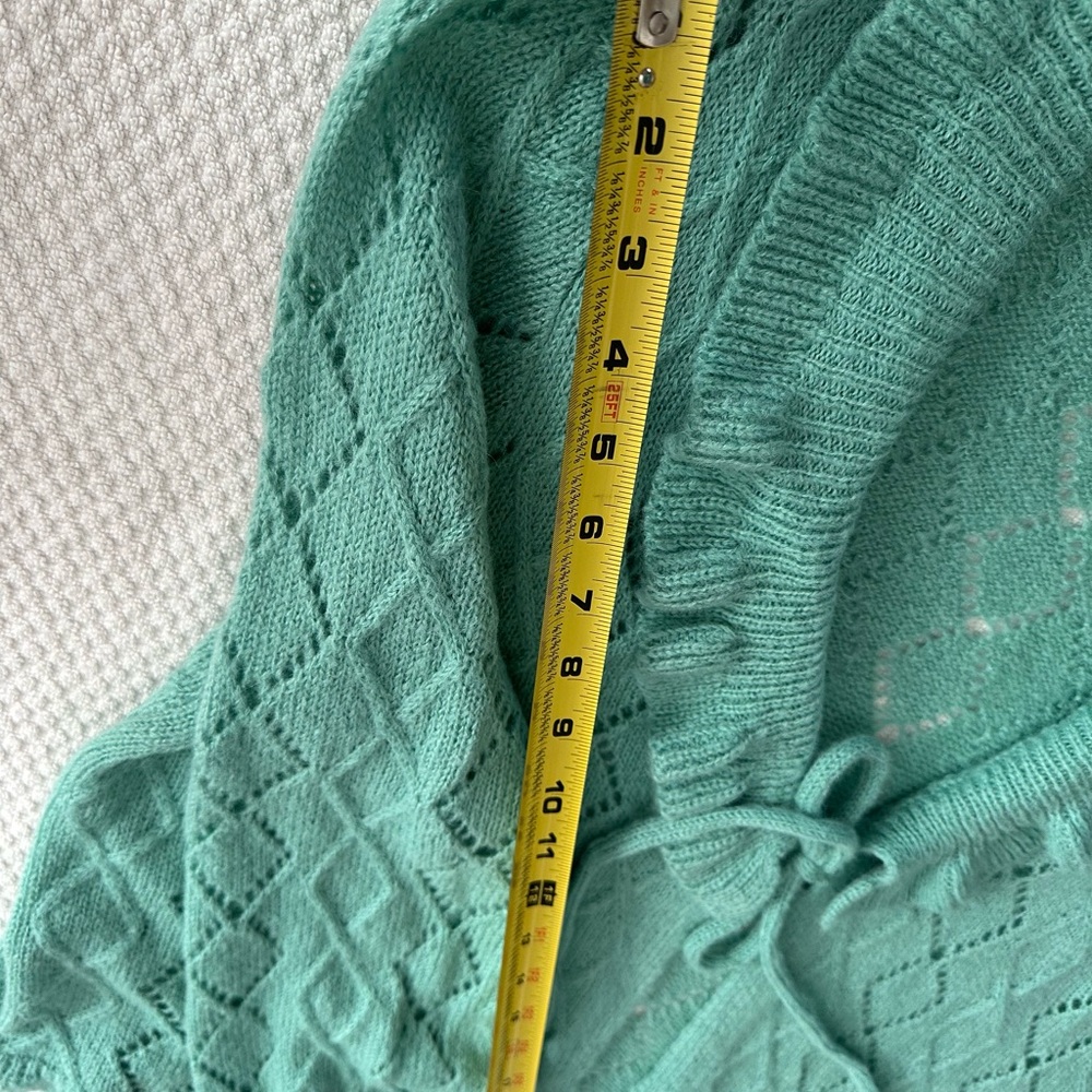 Charter Club Green Cardigan Sweater V-Neck Knit - Picture 9 of 9